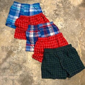5/$15! Hanes Boy’s Classic Tartan Boxers-size Medium (set of 5)